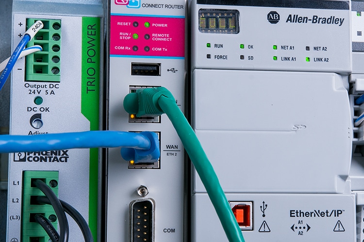 KEB C6 HMI with Allen Bradley PLC KEB
