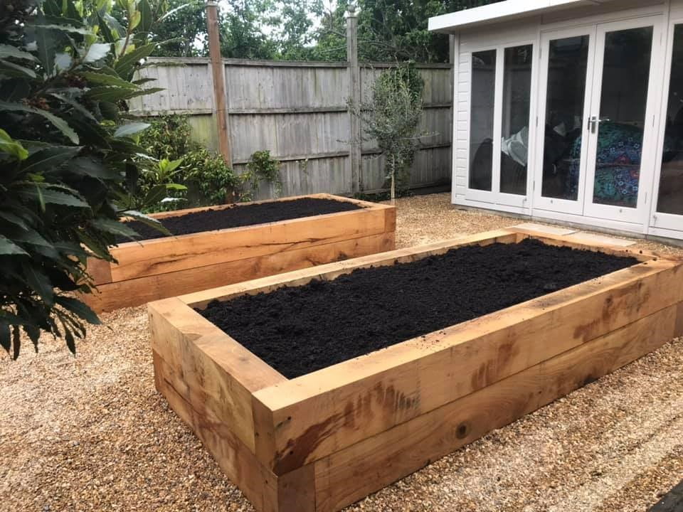 How to lay garden sleepers Kebur