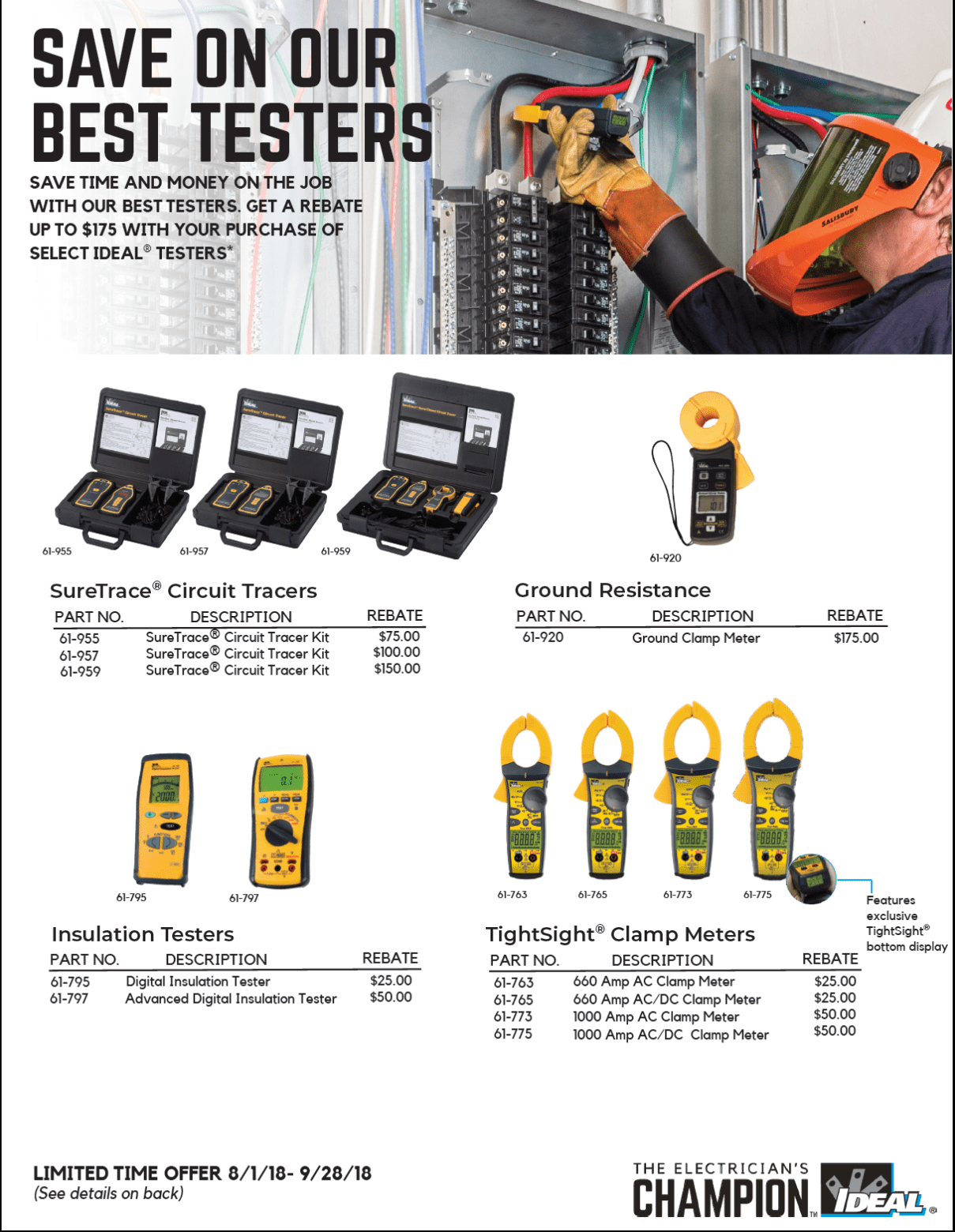 Ideal Tester Rebate K/E Electric Supply Corporation