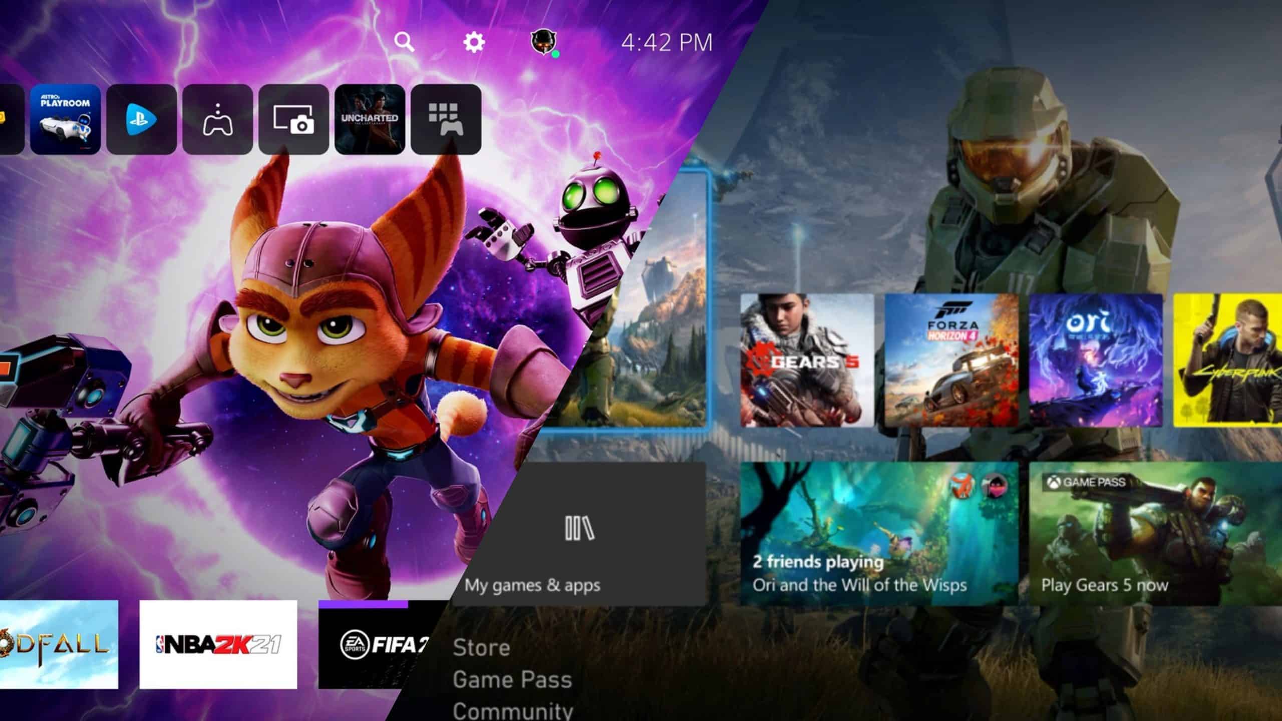 Comparing the PS5 and Xbox Series X UI KeenGamer