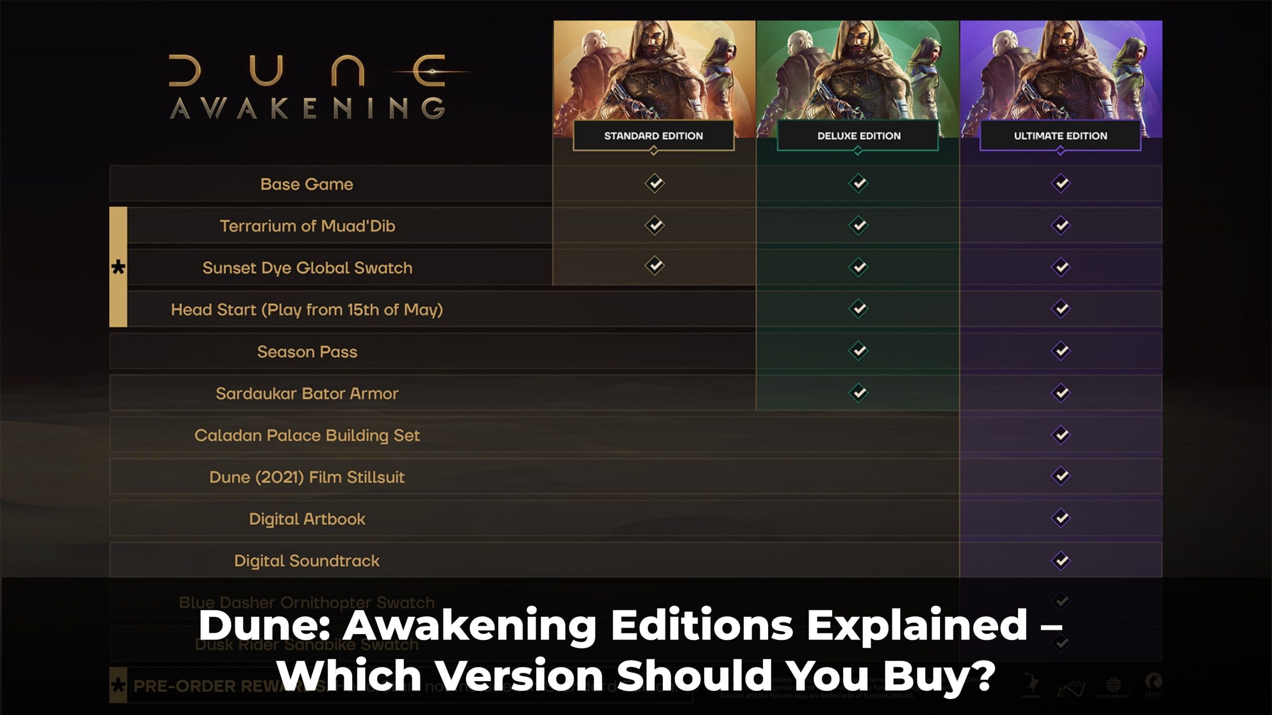 Dune Awakening Editions Explained Which Version Should You Buy?