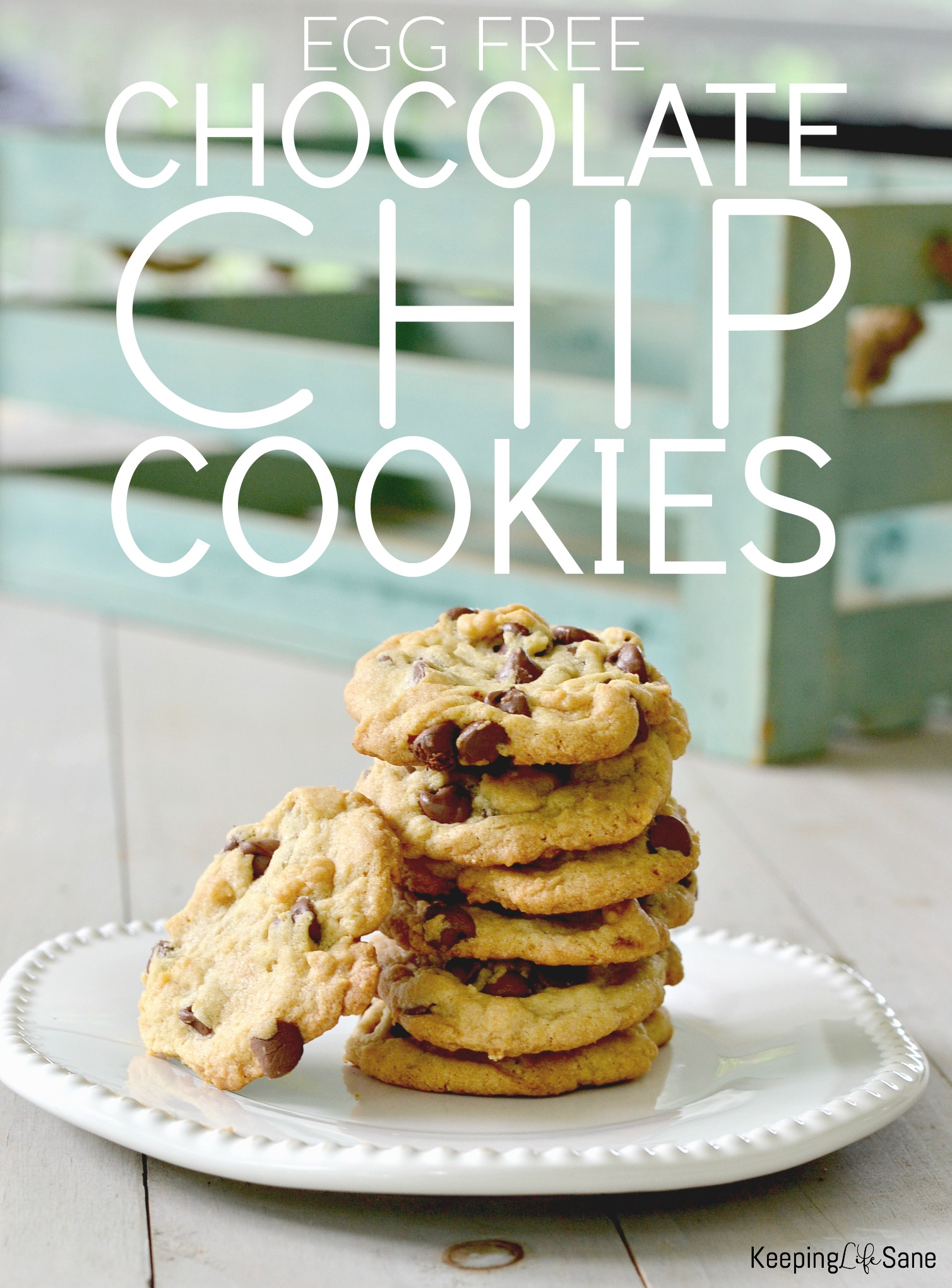 The best EGGLESS chocolate chip cookies recipe Keeping Life Sane