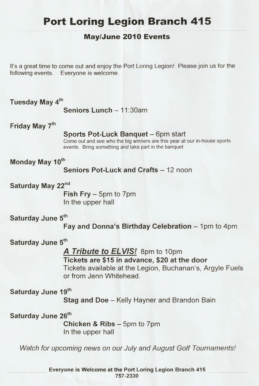 Happenings In Port Loring Ontario THE WALTERS POST