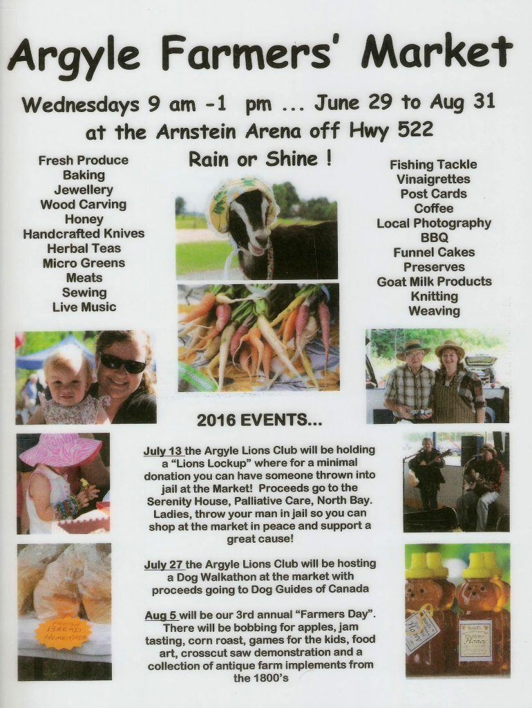 Argyle Farmers Market Information (Port Loring) THE WALTERS POST