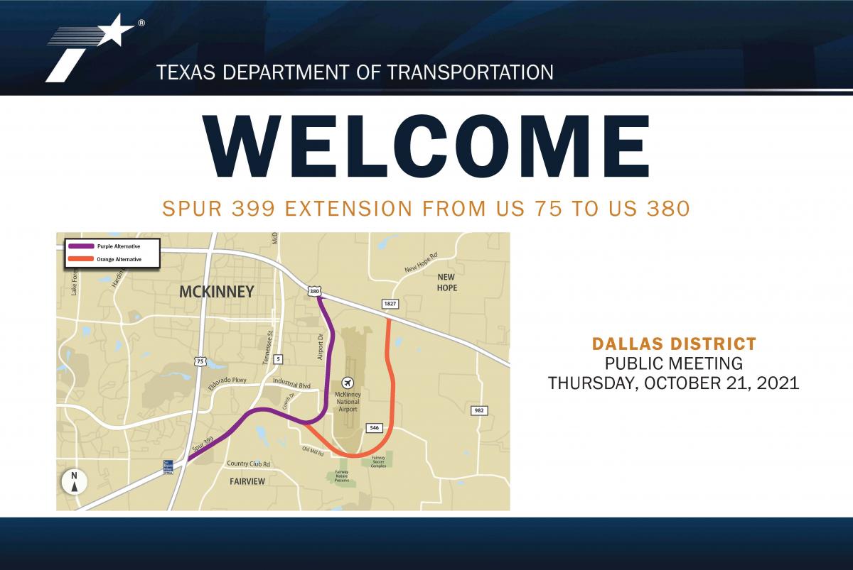 Virtual Public Meeting for Spur 399 Extension in Collin County Keep