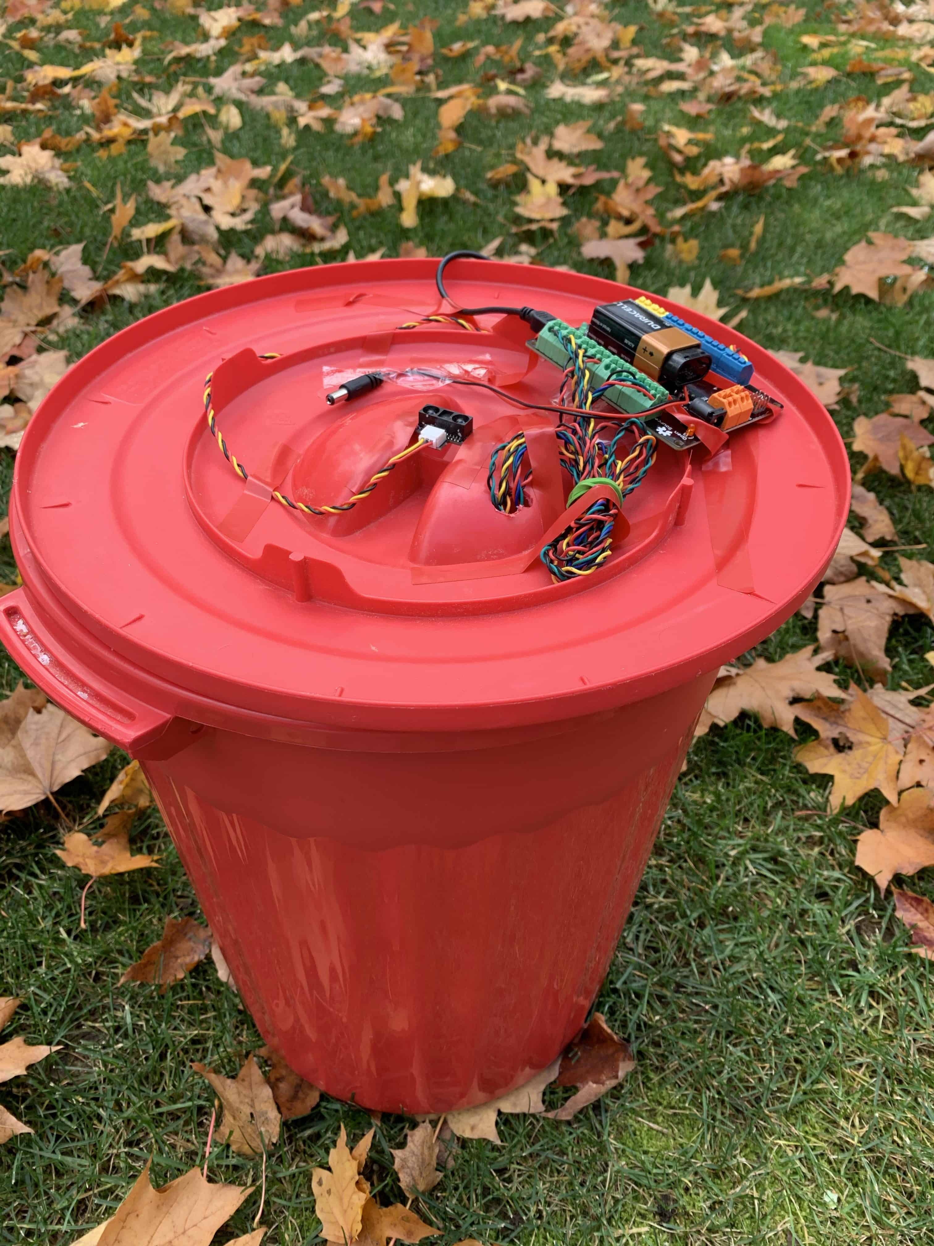 smart trash canUltrasonic sensor and Arduino Keep North Attleborough