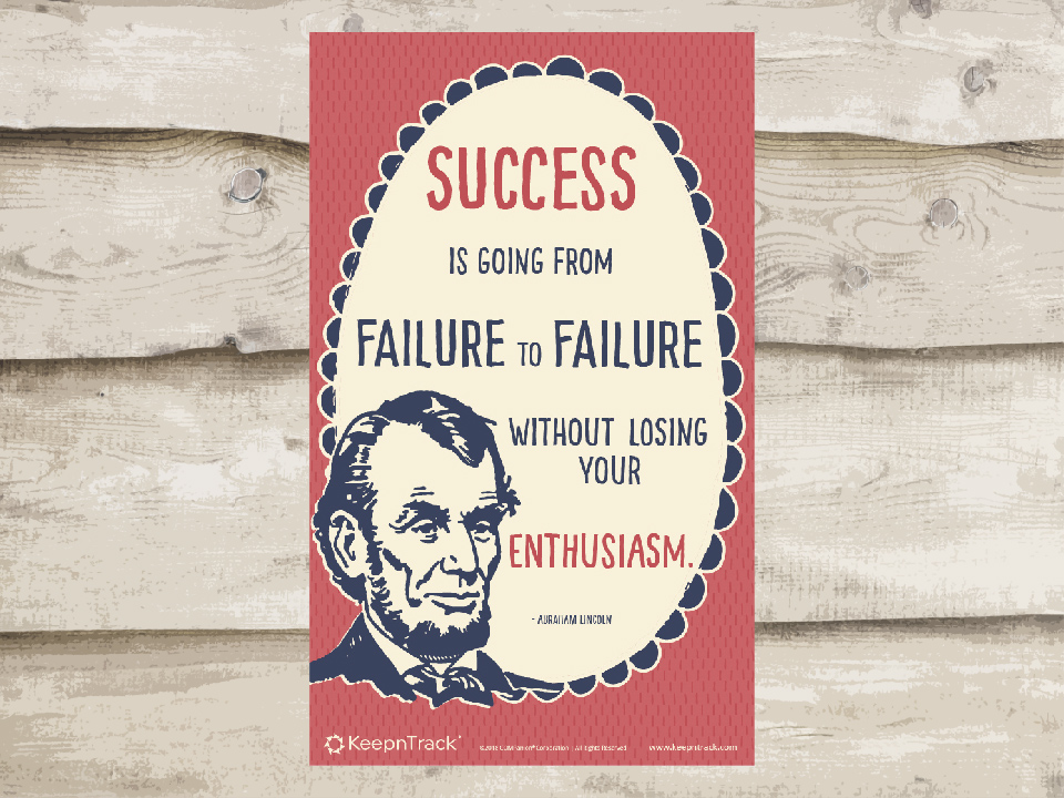 Lincoln Poster Happy Presidents' Day! KeepnTrack