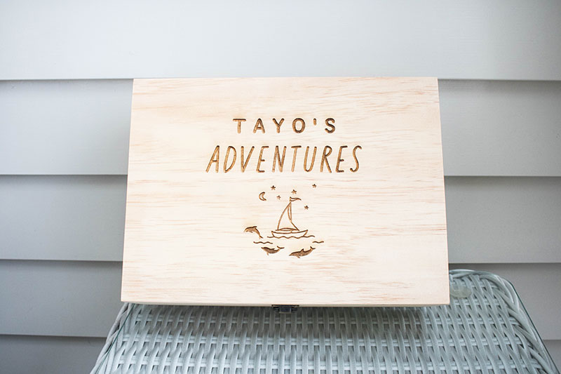 Custom Engraved Wooden Keepsake Box
