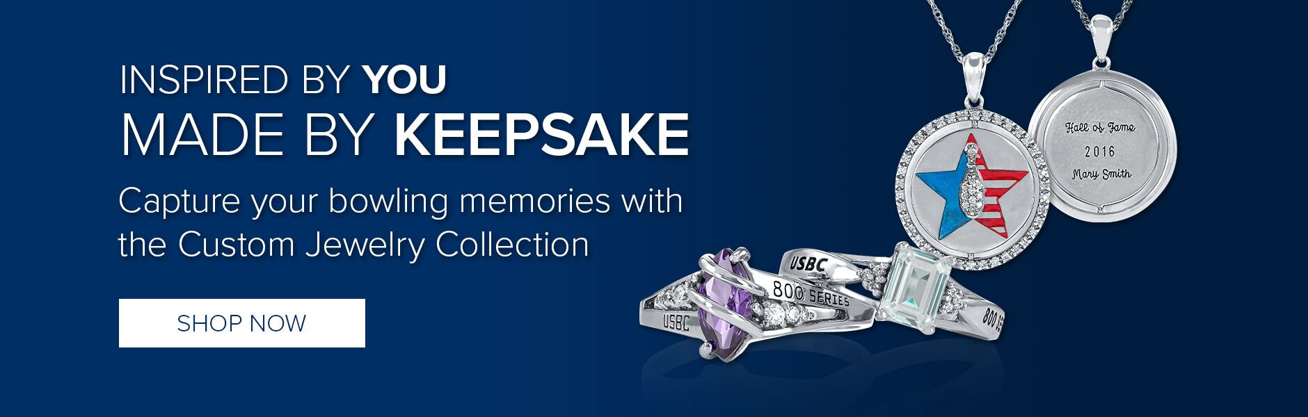 Keepsake Bowling Official Supplier of USBC Commemorative Jewelry