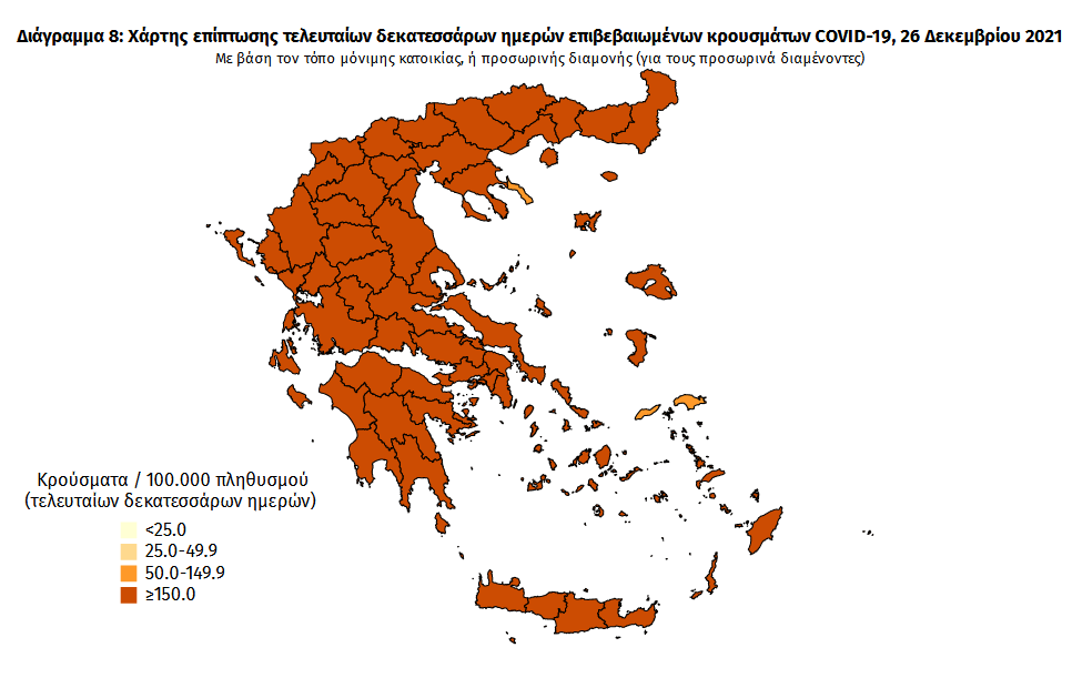 Coronavirus cases in Greece skyrocket to 21,657; geographic distribution