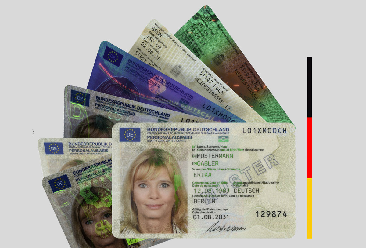 Infographic German ID Card 2021 model Keesing