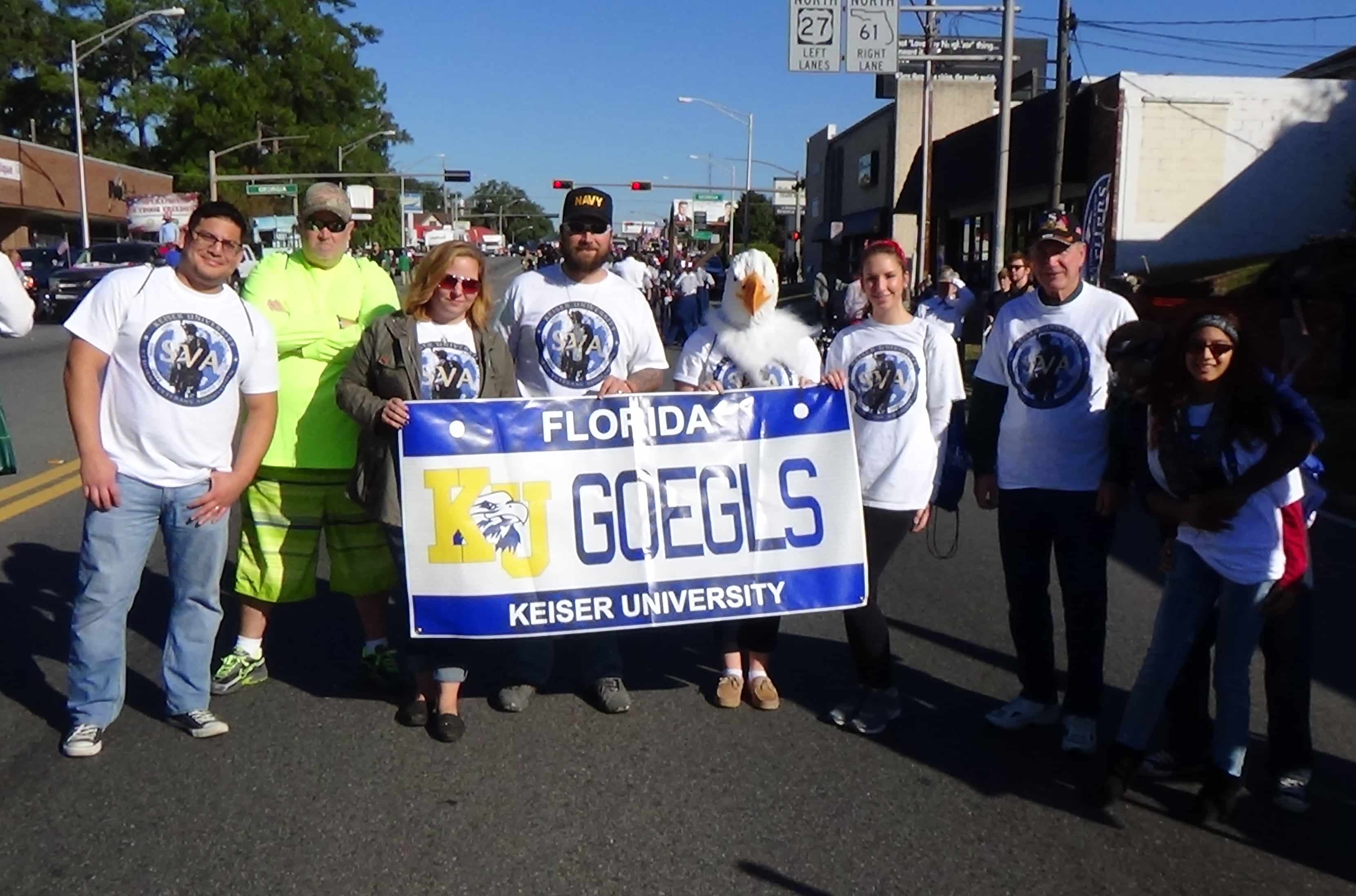Tallahassee Participates in the Veterans Day Parade Keiser University