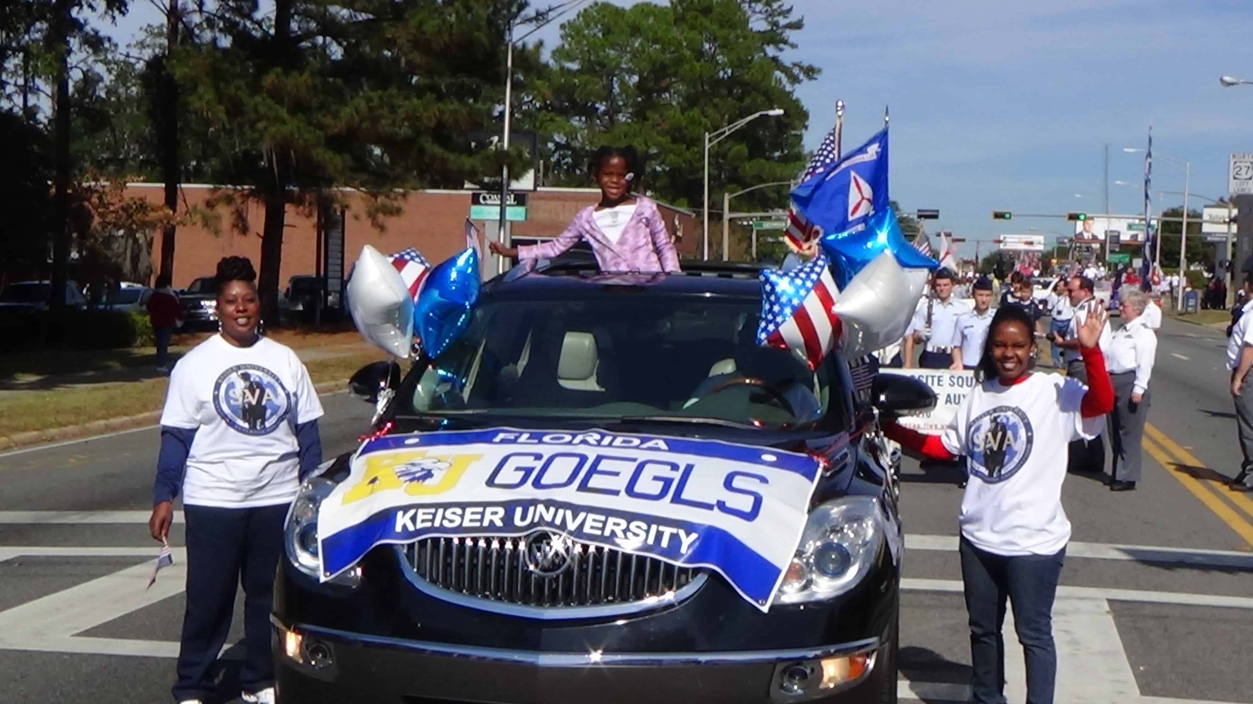Tallahassee Participates in the Veterans Day Parade Keiser University