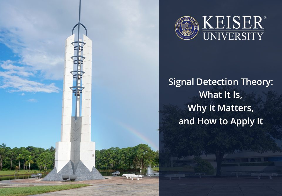 Signal Detection Theory What It Is & Why It Matters Keiser Graduate