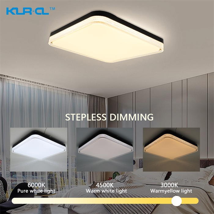 Modern black and gold decorative intelligent Digital led bedroom