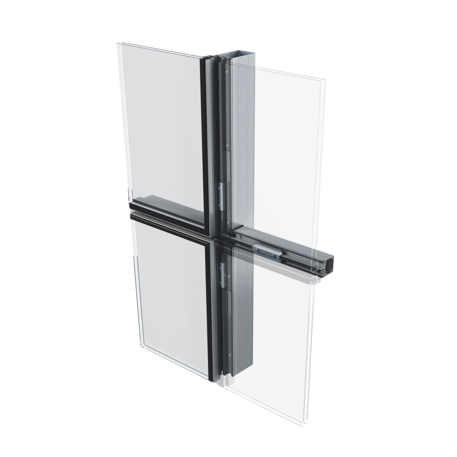 Crealco Facade60 Flush Glaze Curtain Wall Kell Aluminium Profiles