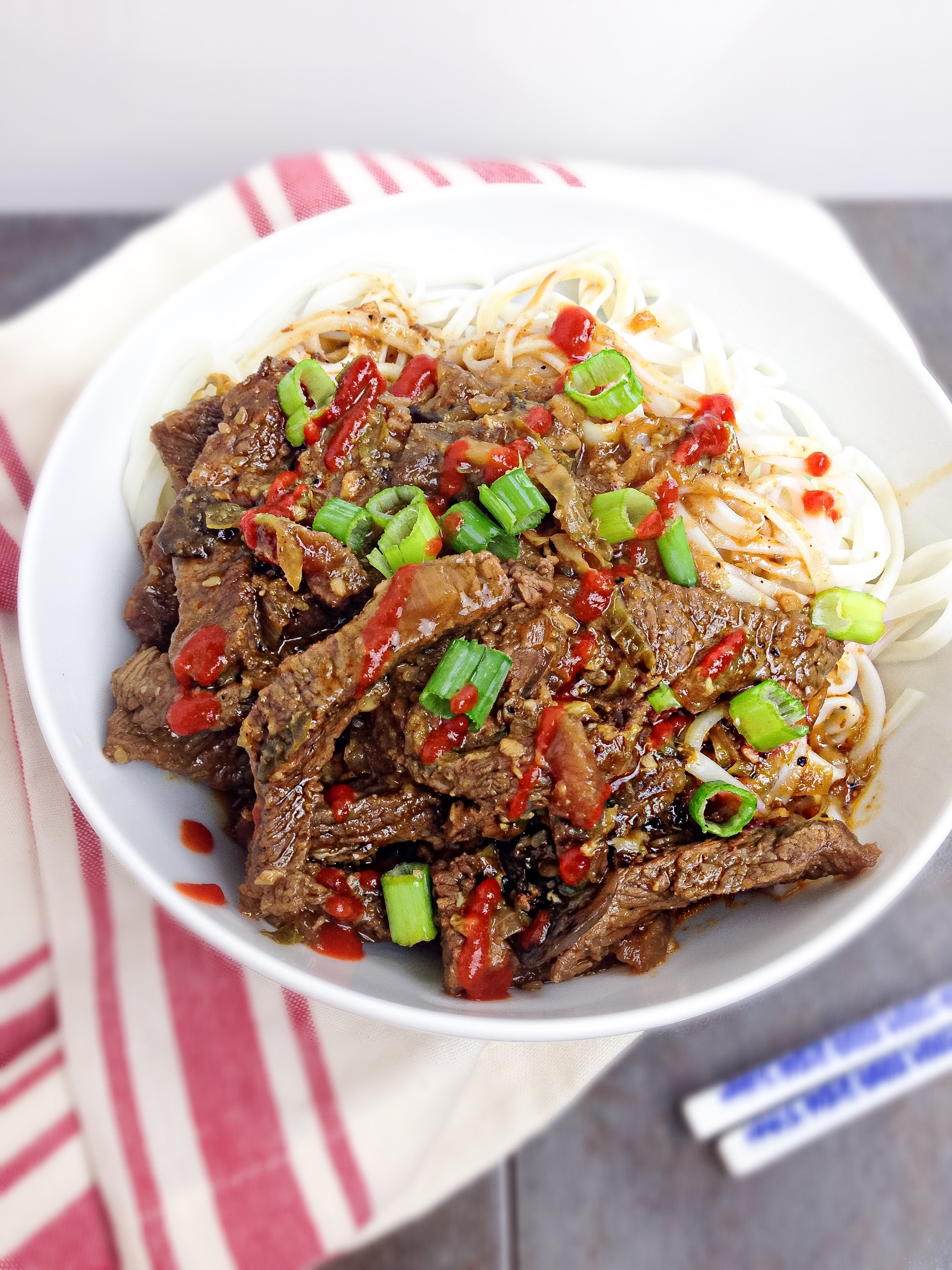 Spicy Vietnamese Beef Noodle Bowl Kellie Rice Cakes