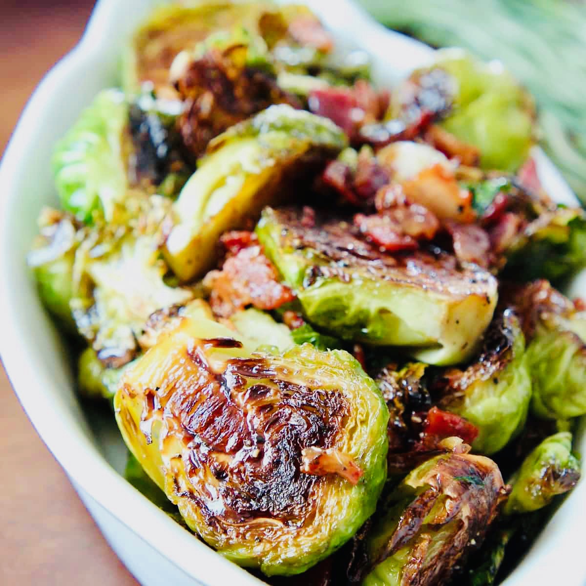 Maple Bacon Roasted Brussel Sprouts Kelli's Catering & Events