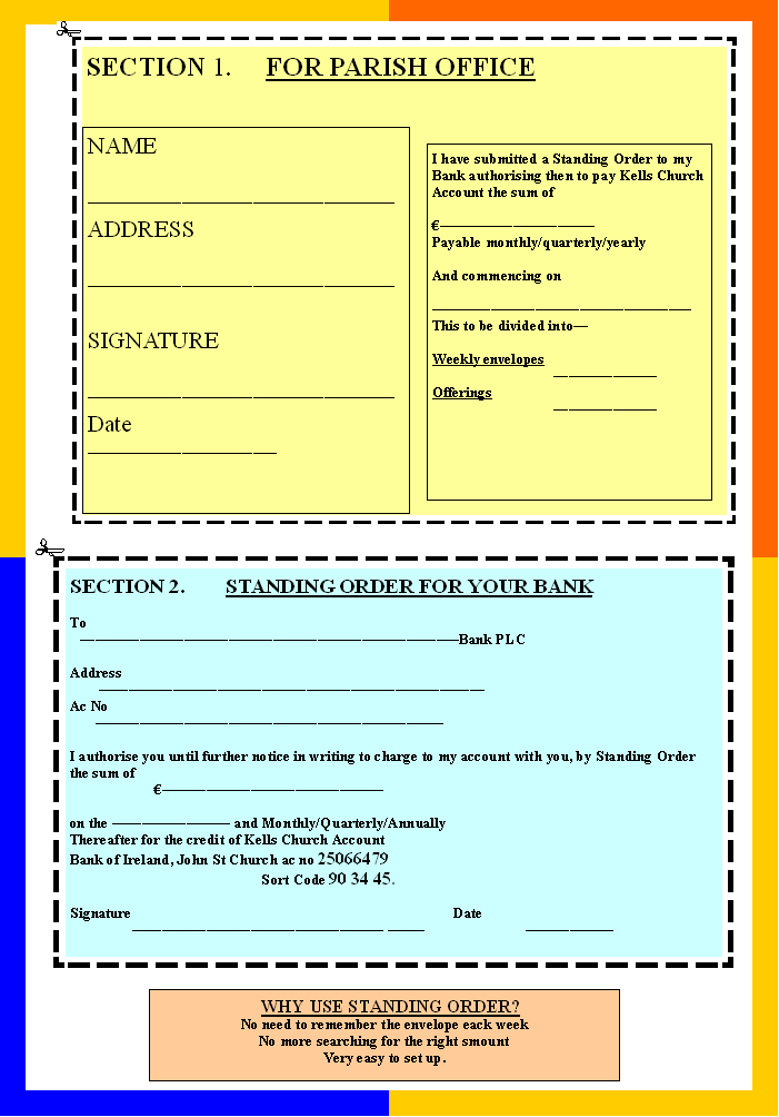 Finance and Administration Committee Kells Parish, Diocese of Meath