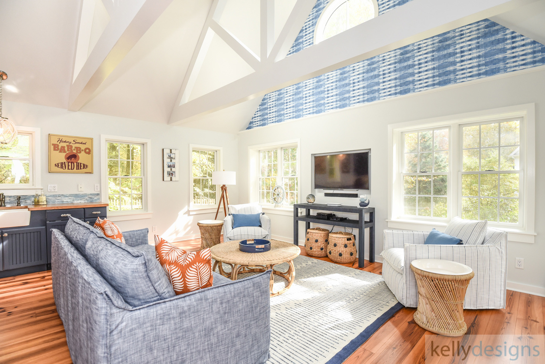 Pound Ridge Pool House kellydesigns Interior Design Photo Gallery