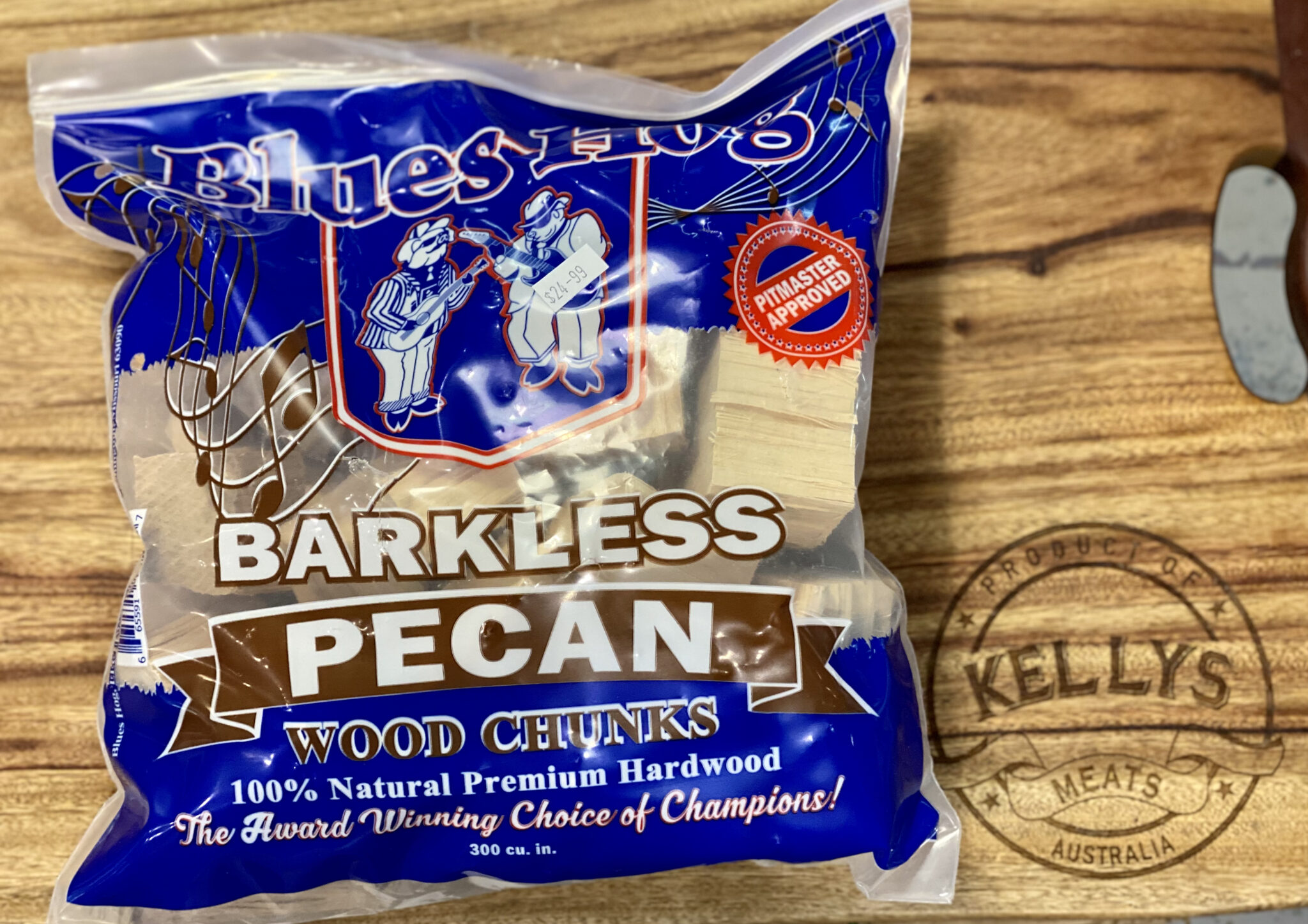 Blues Hog “Barkless Pecan Wood Chunks” 2kg Kelly's Meats