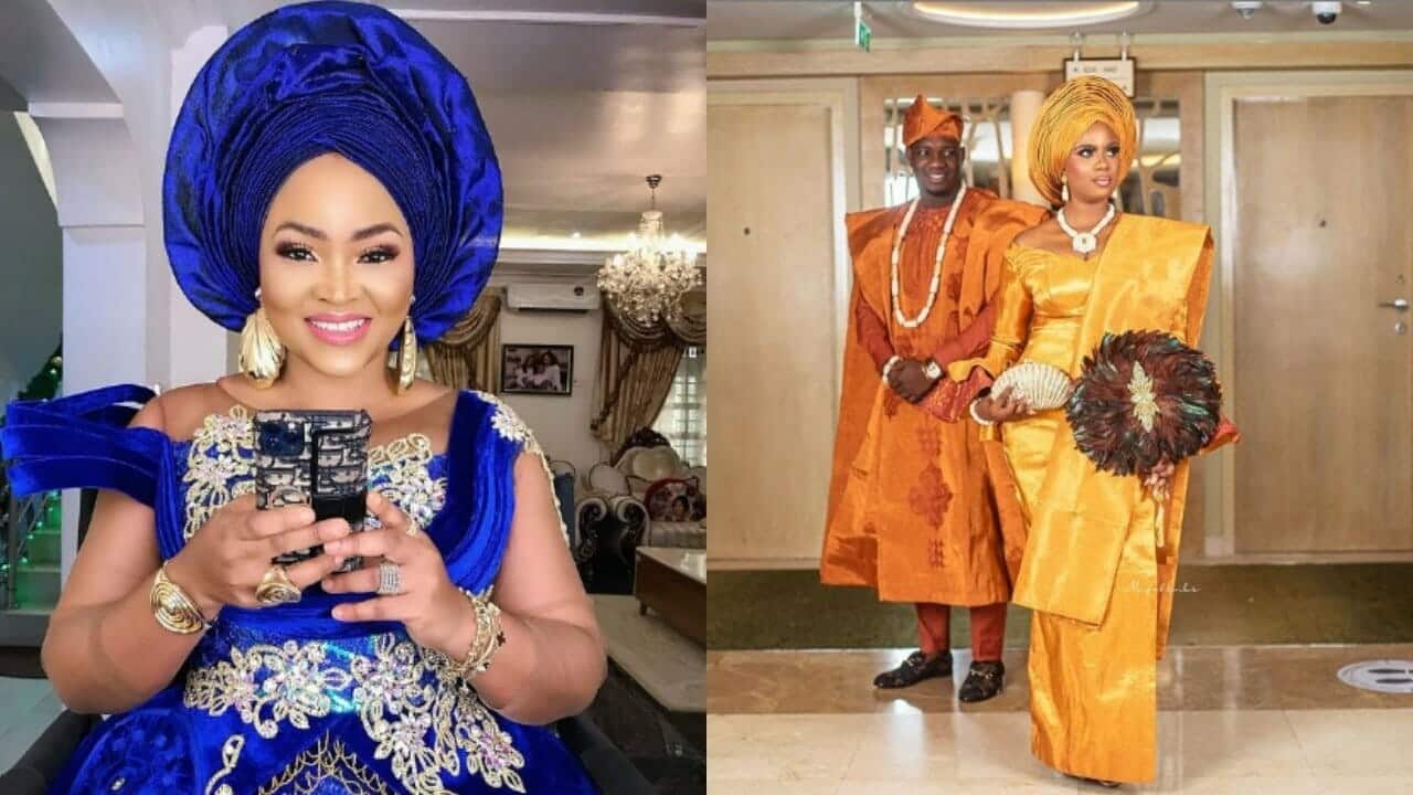 Mercy Aigbe and other Nollywood celebrities storm the wedding ceremony