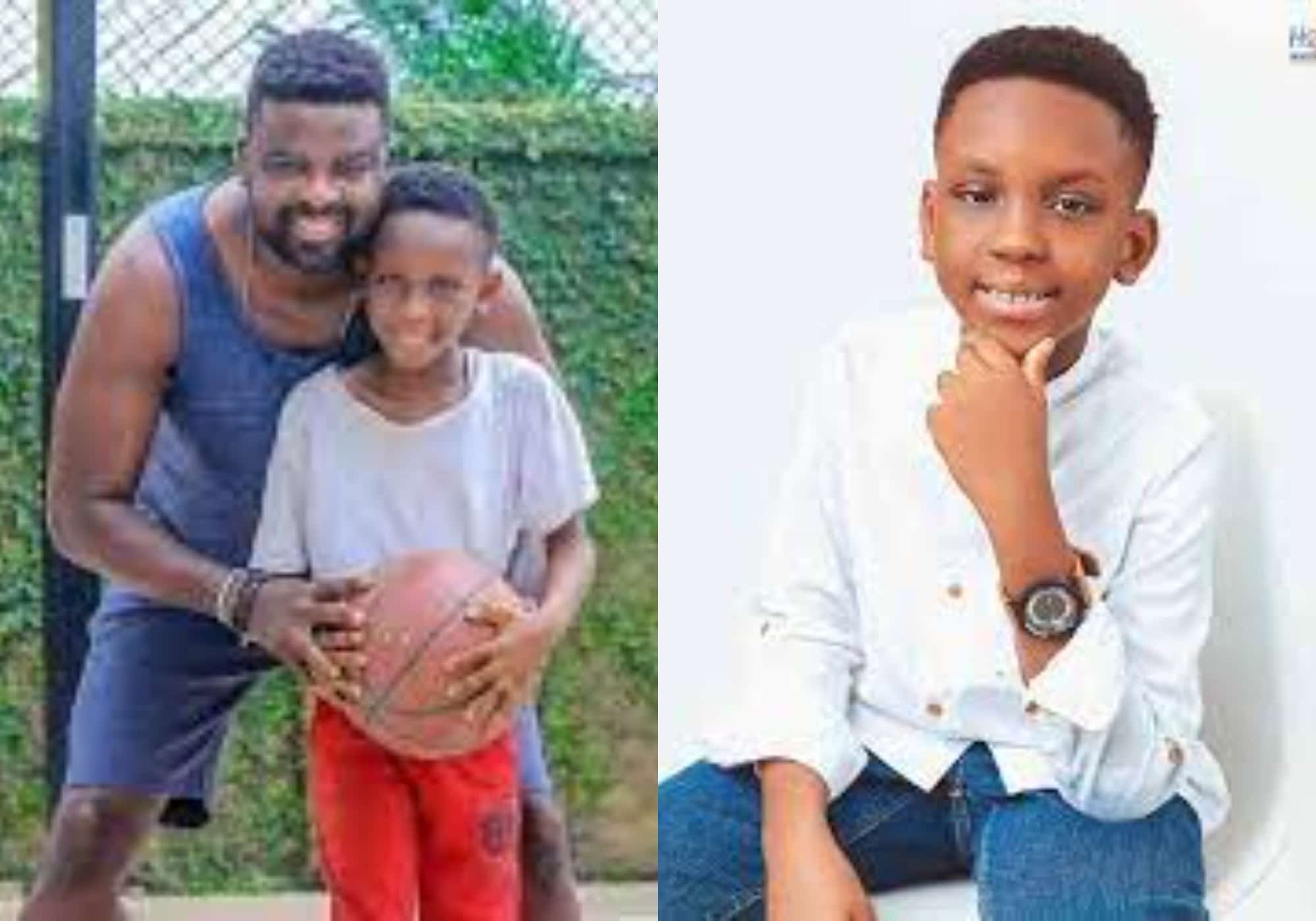 'May God protect you' Actor Kunle Afolayan showers prayer on his son as
