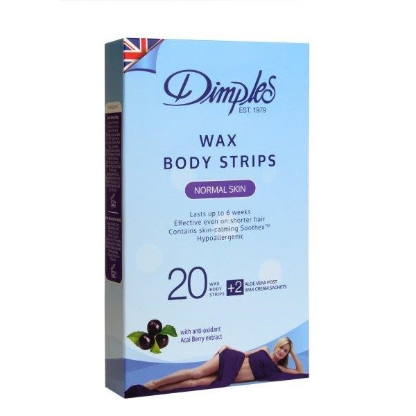 Dimples Depilatory Wax Body Strips 6 DIMPLES Kemneeds