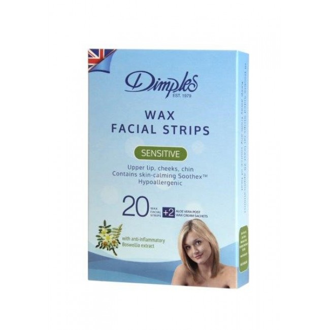 Dimples Depilatory Wax Facial Strips 6 DIMPLES Kemneeds