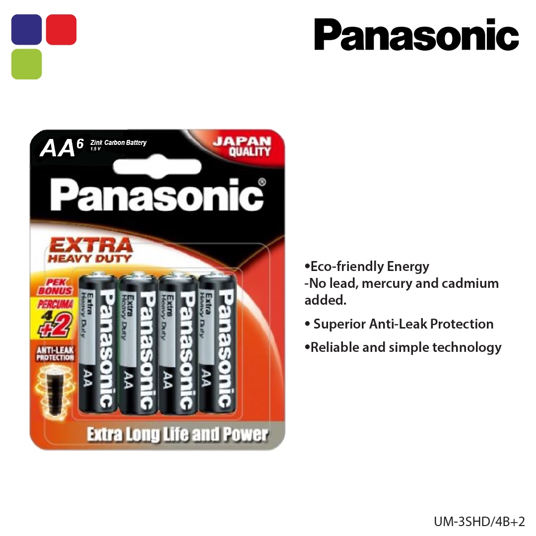 PANASONIC SHD AA SIZE 3PC+1PC/PK UM3SHD/4B1F Kemudi Timur