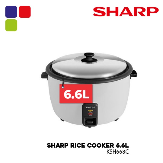 SHARP RICE COOKER 6.6L KSH668C Kemudi Timur