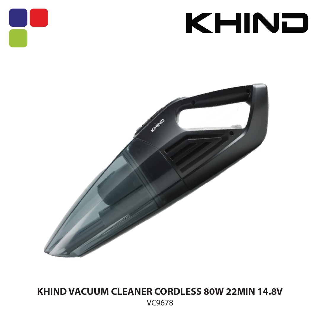 KHIND VACUUM CLEANER CORDLESS 80W 22MIN 14.8V VC9678 Kemudi Timur