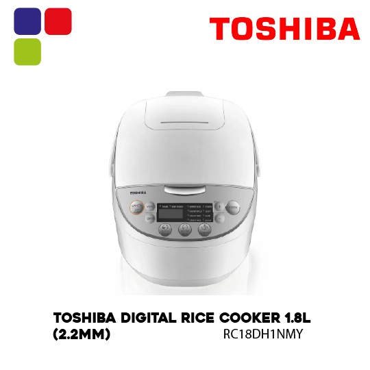 TOSHIBA DIGITAL RICE COOKER 1.8L (2.2MM) RC18DH1NMY Kemudi Timur