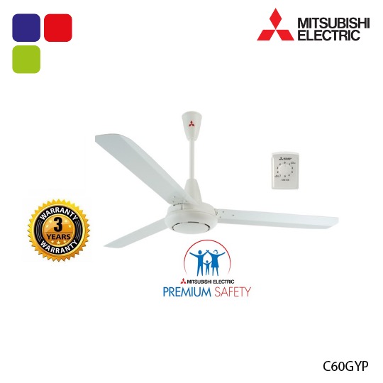MITSUBISHI CEILING FAN 60″ 3 BLADES C60GYP Kemudi Timur