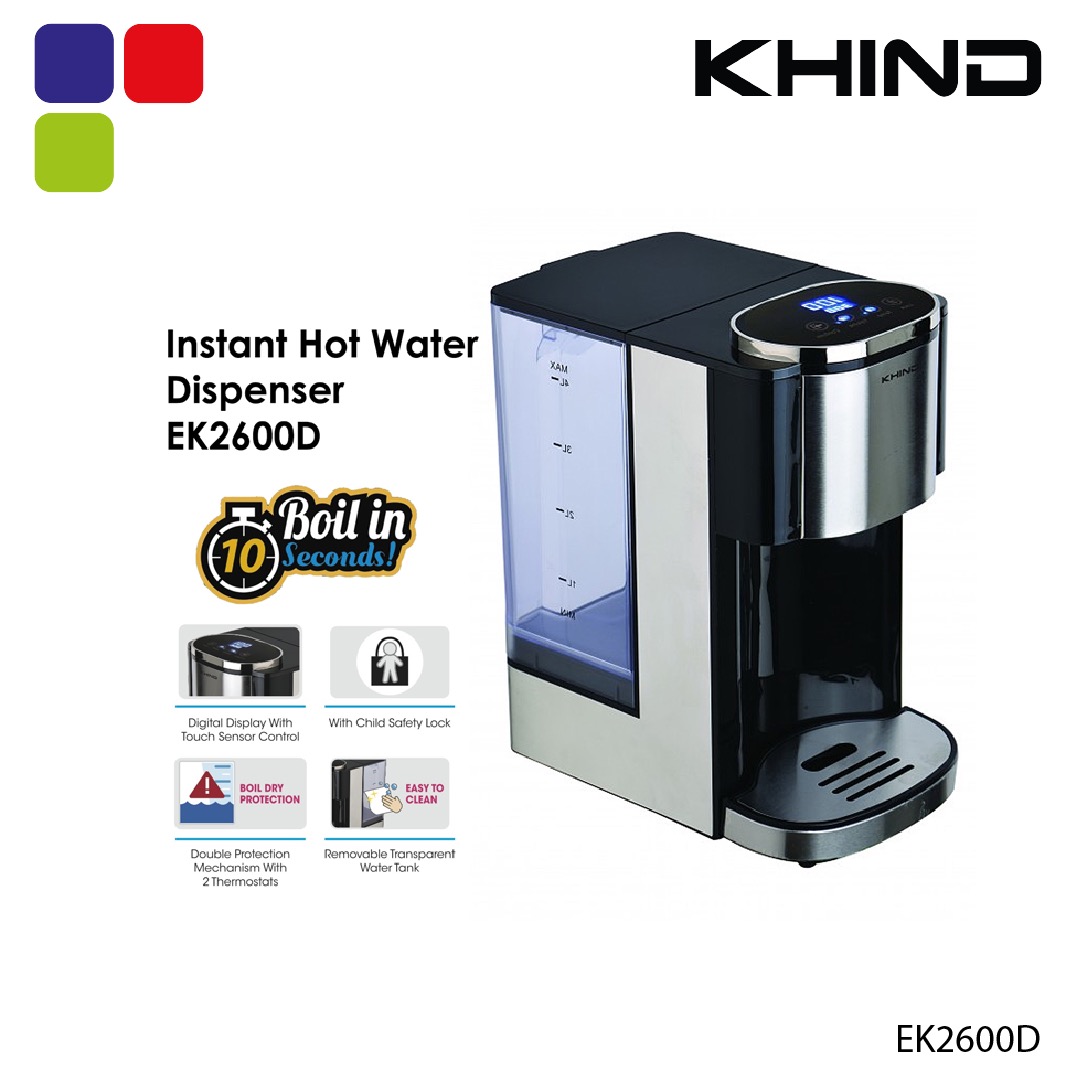 KHIND INSTANT HOT WATER DISPENSER 4L EK2600D Kemudi Timur