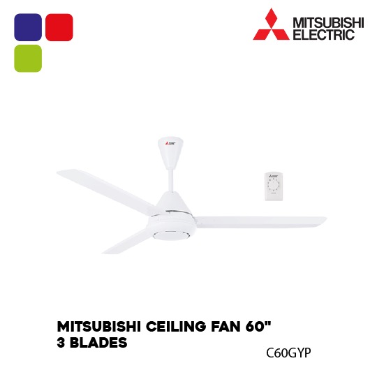 MITSUBISHI CEILING FAN 60″ 3 BLADES C60GYP Kemudi Timur