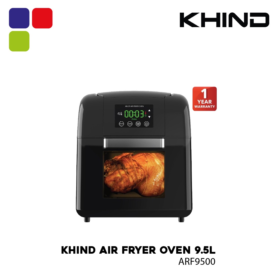 KHIND AIR FRYER OVEN 9.5L 14001650WARF9500 Kemudi Timur