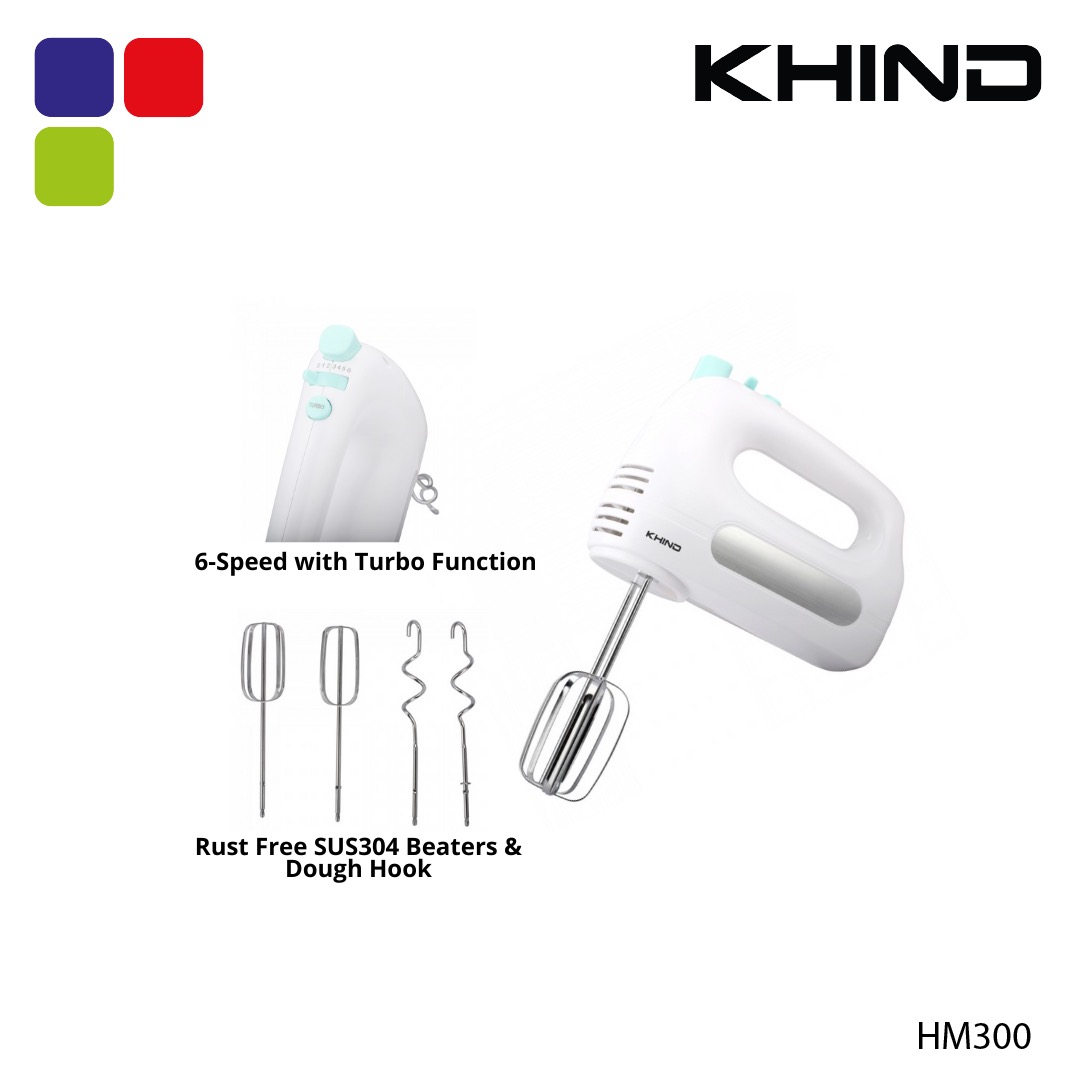 KHIND HAND MIXER HM300 Kemudi Timur