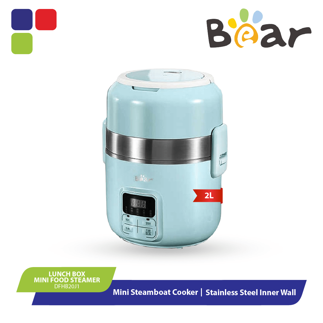 BEAR LUNCH BOX 2L / MINI FOOD STEAMER DFHB20J1 Kemudi Timur