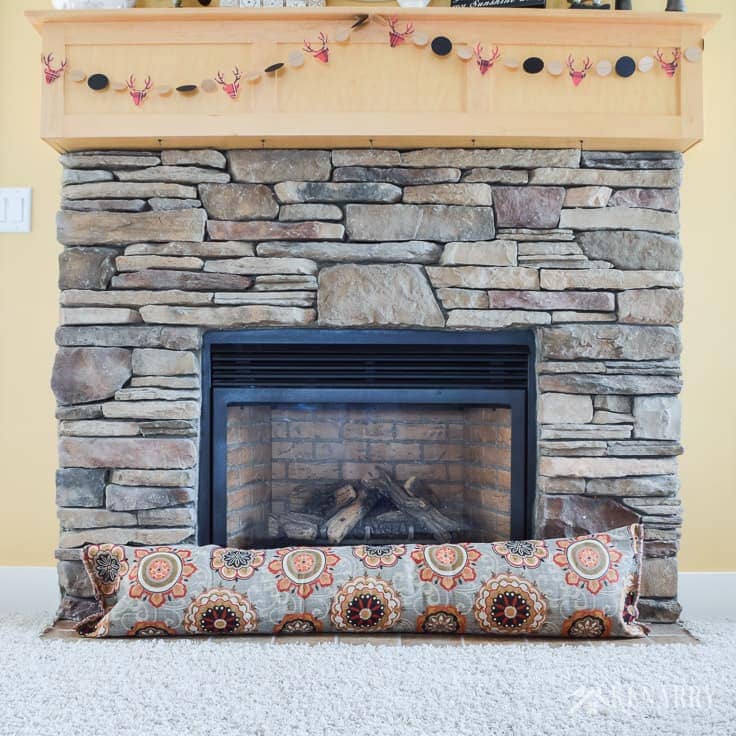 Fireplace Draft Stopper An Easy DIY Sewing Tutorial