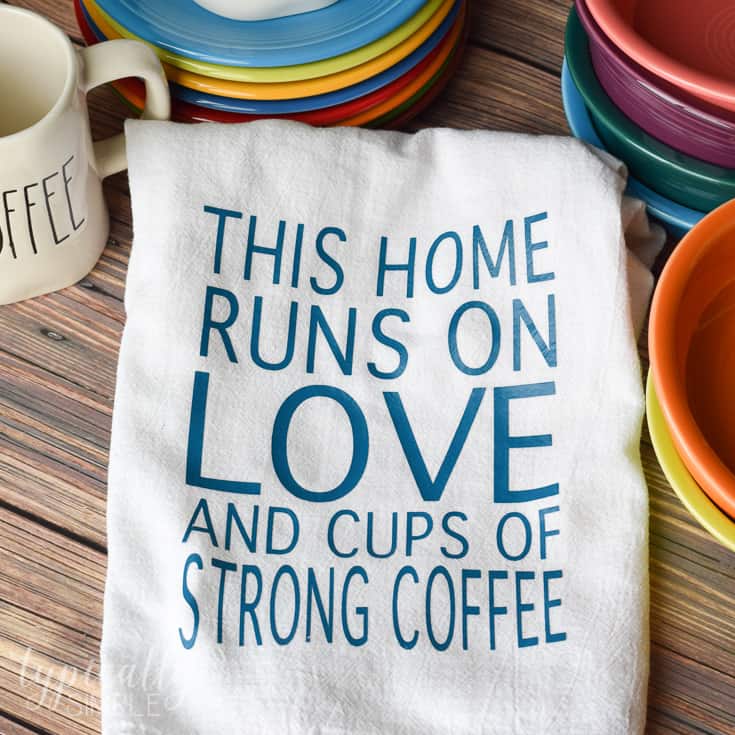 Personalized Flour Sack Towel HTV Project Kenarry