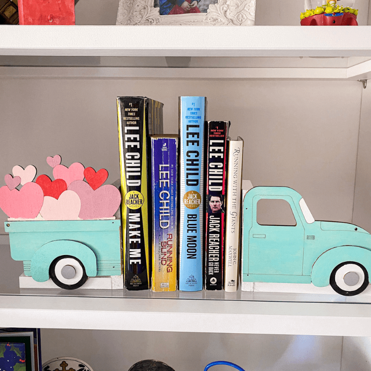 DIY Bookends How To Make Truck Bookshelf Decor