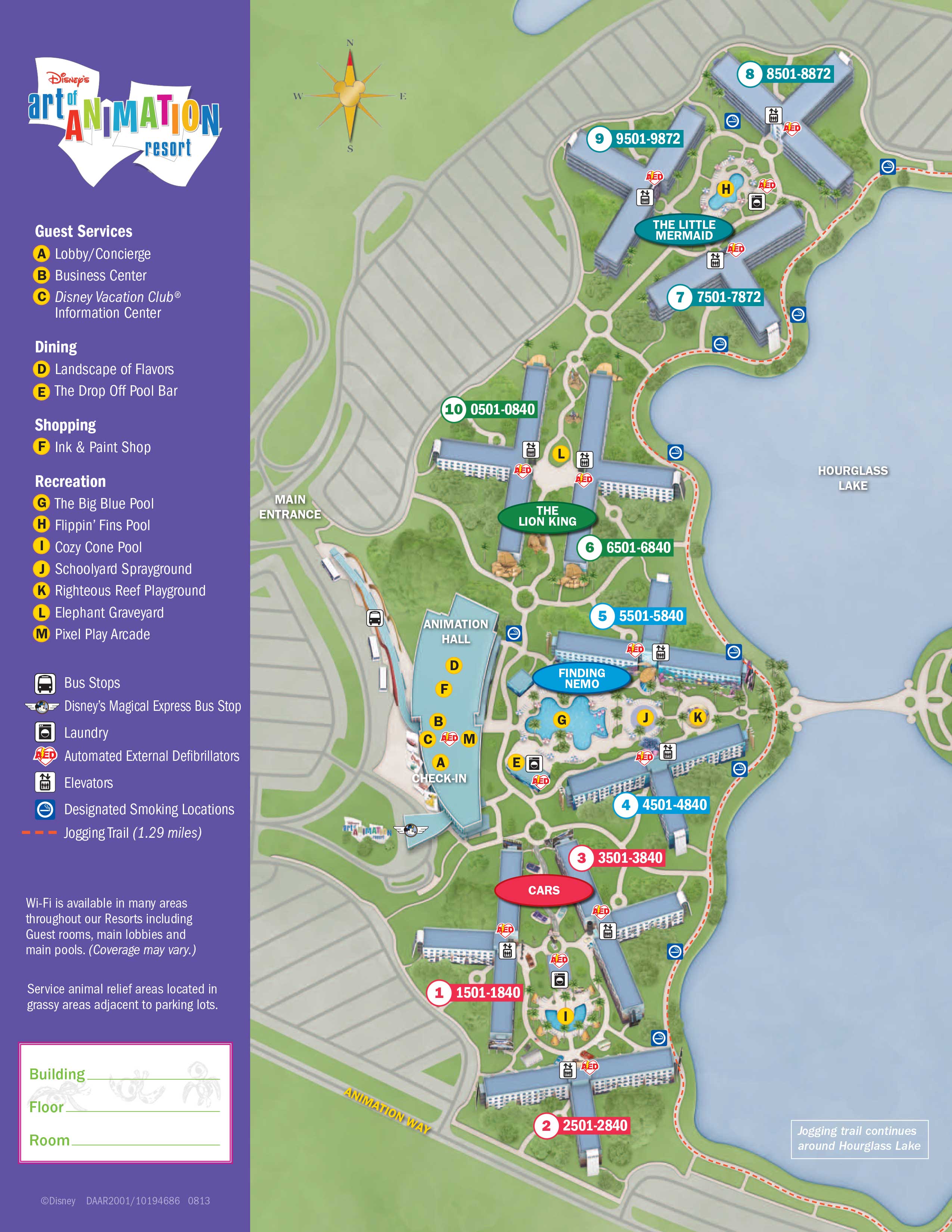 Art of Animation Resort Map - KennythePirate.com
