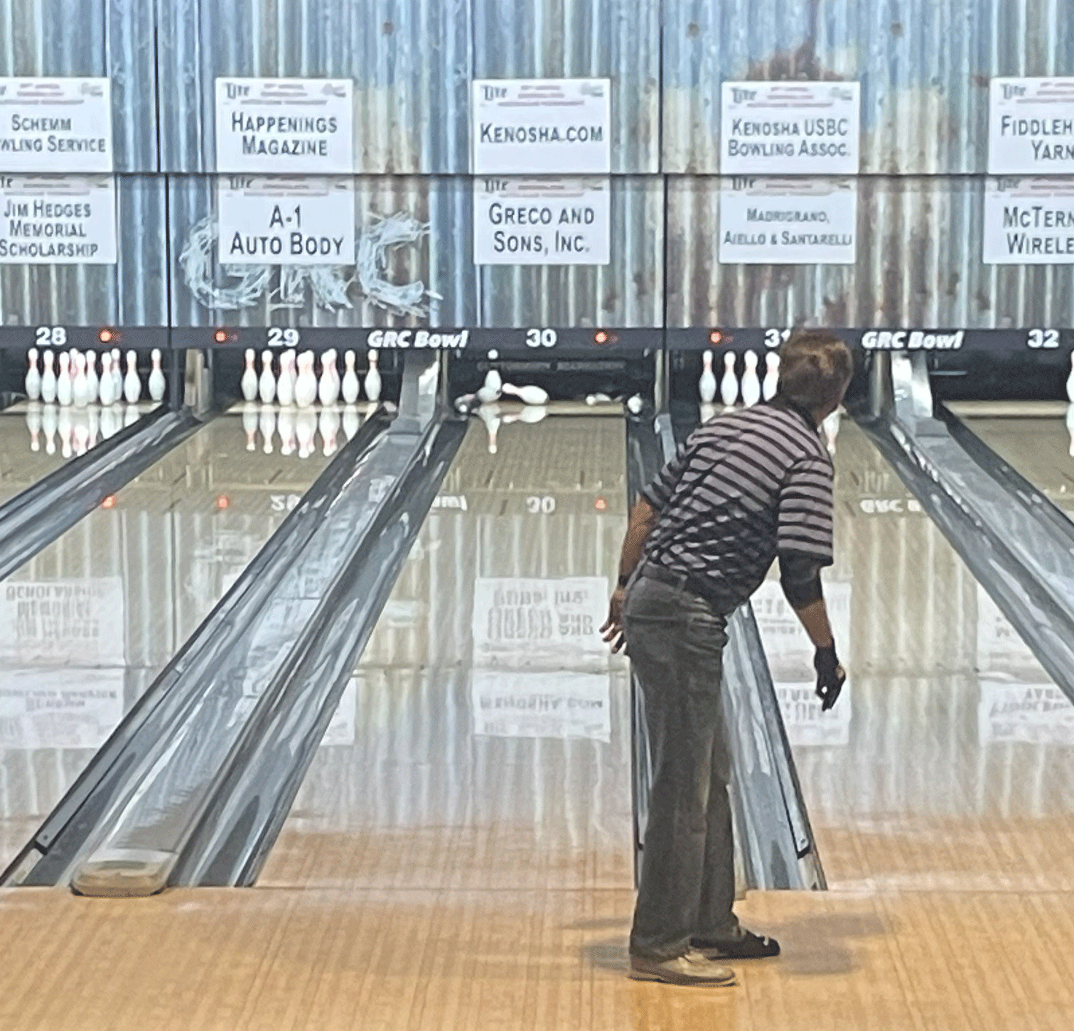 Jeff Rampart opens the 59th Match Game Bowling Tournament with a bang