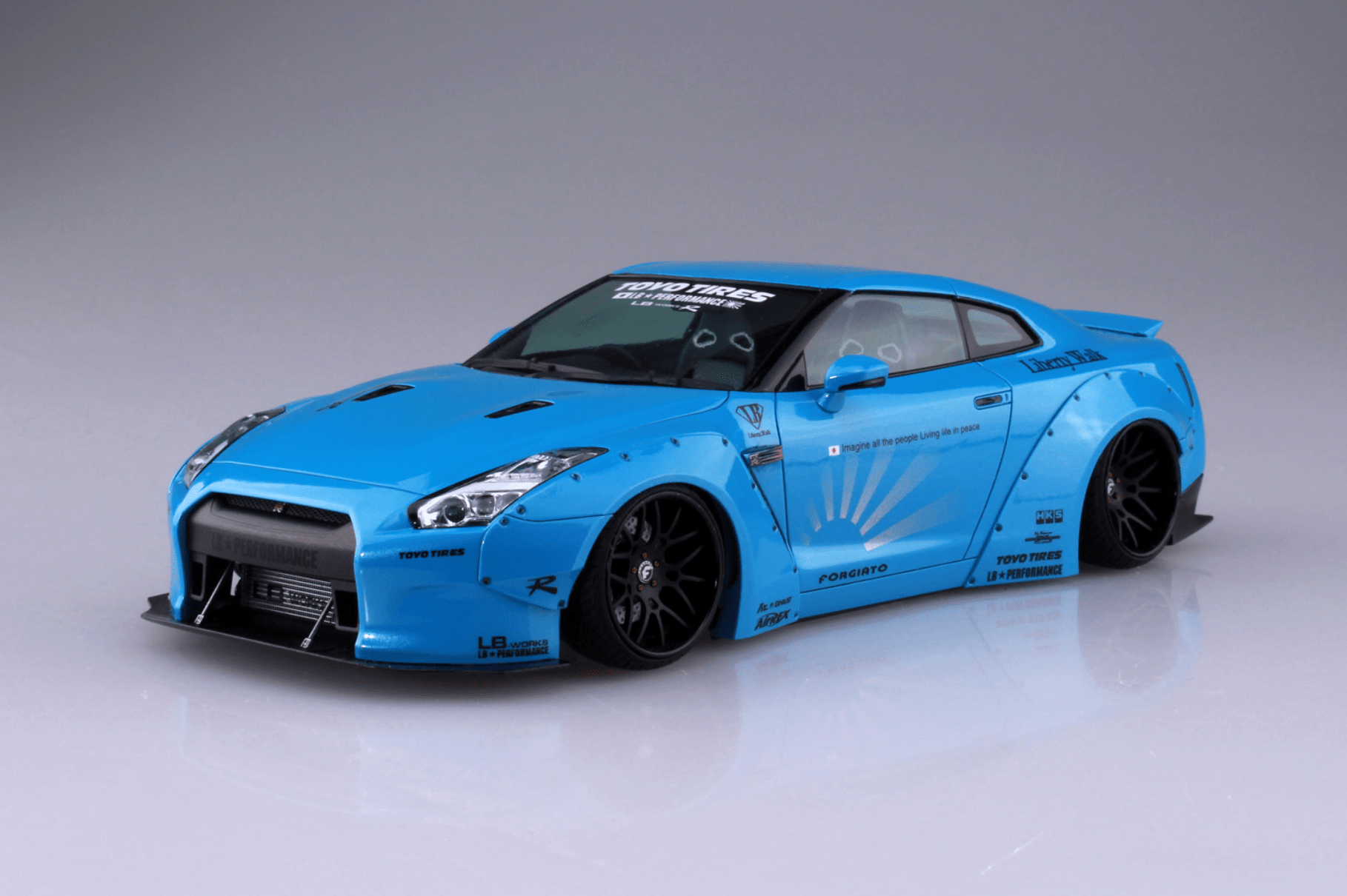 124 Scale Aoshima LB Works Nissan GTR R35 Ver.1 Model Kit 326p Kent