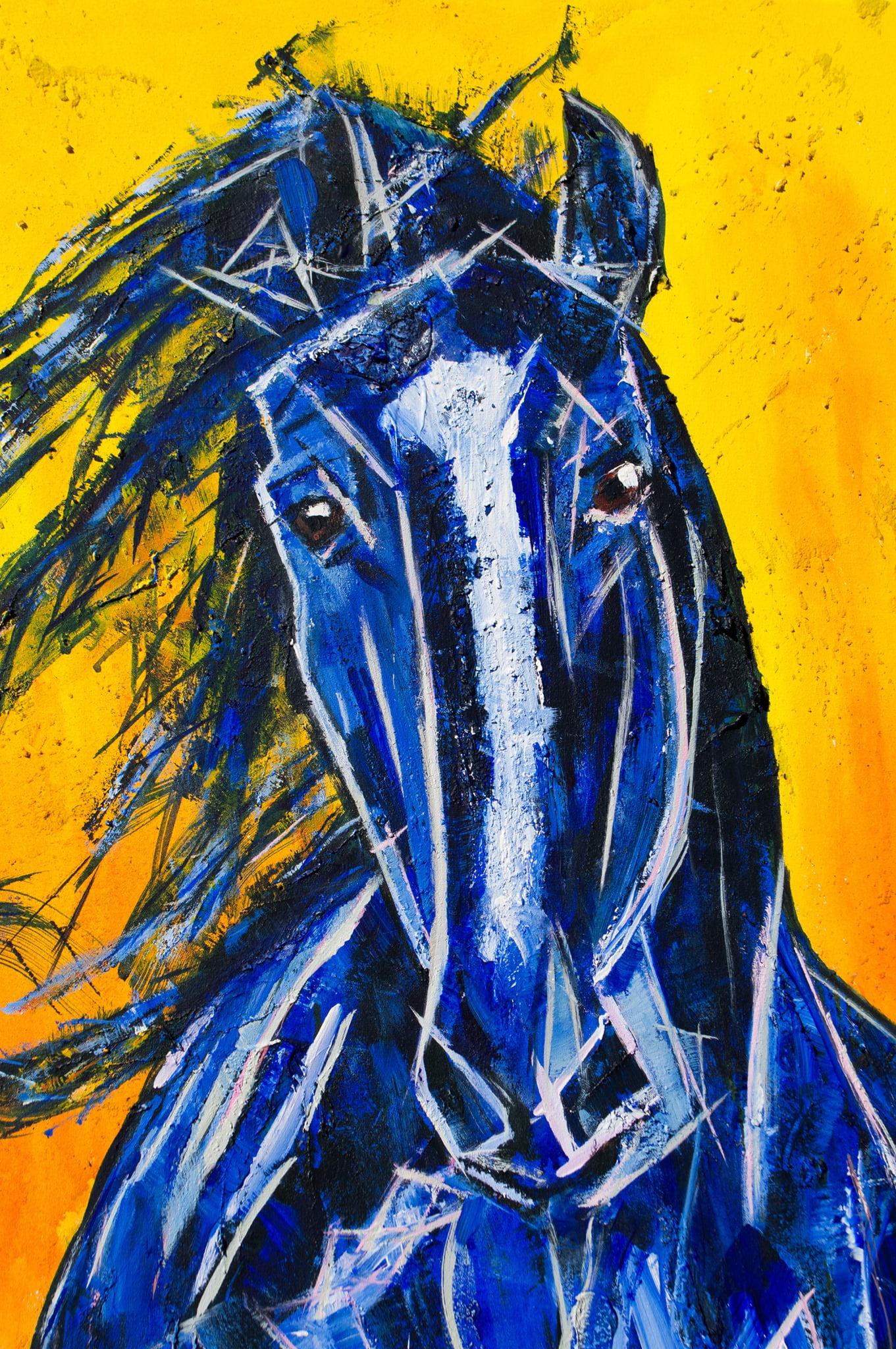 Abstract Wild Horse Paintings