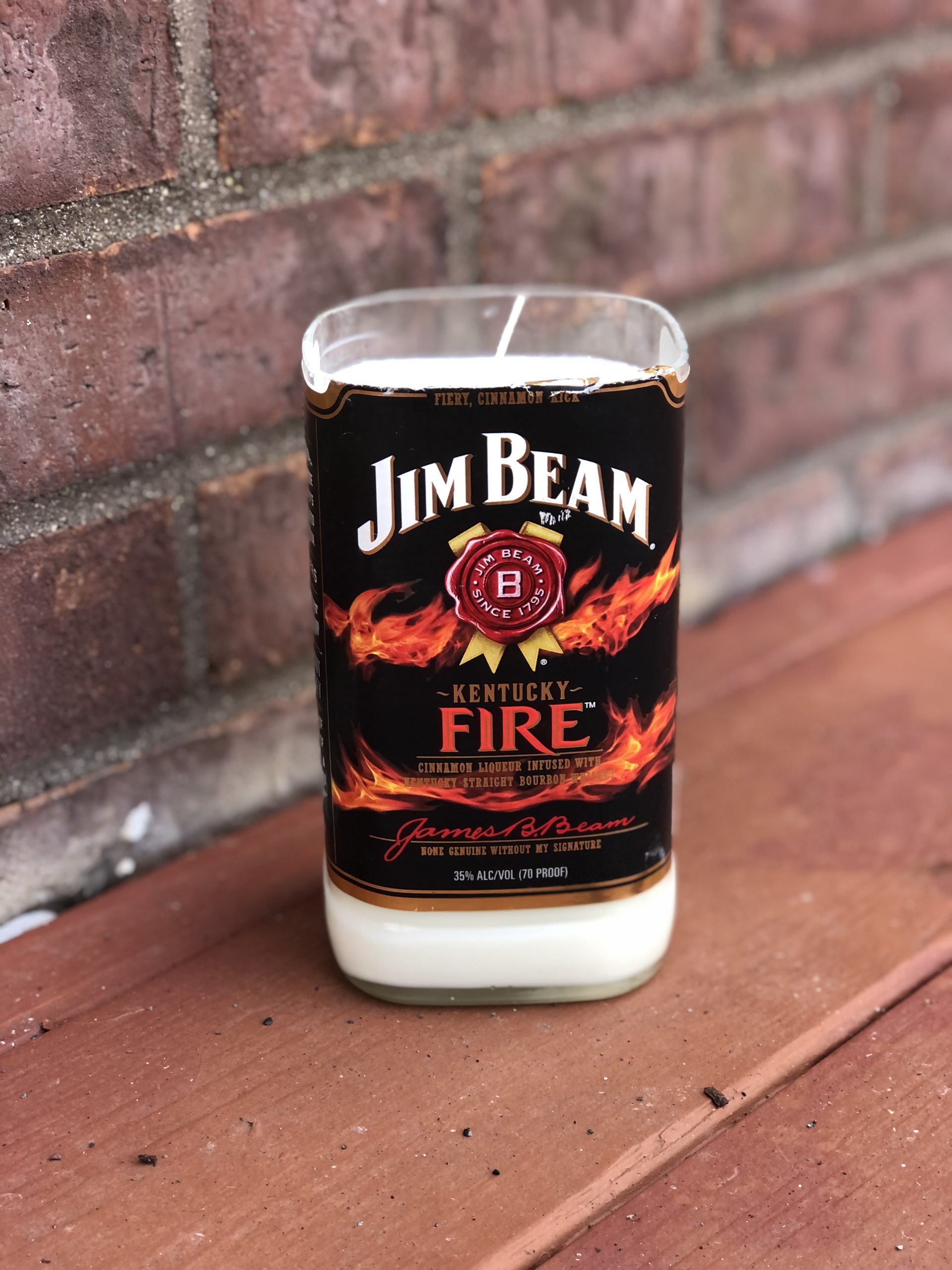 Jim Beam Fire Bourbon Candle Kentucky Hug Candle Co