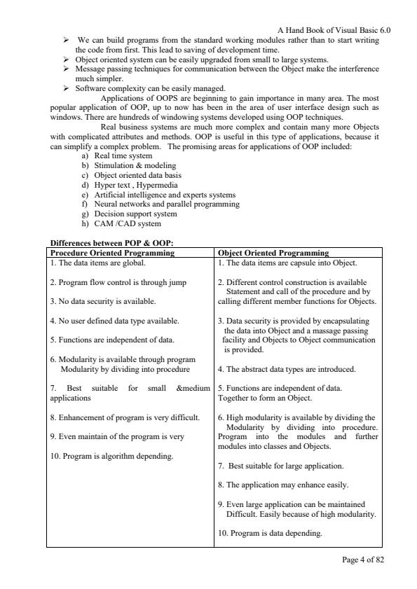 visual basic 6 full notes