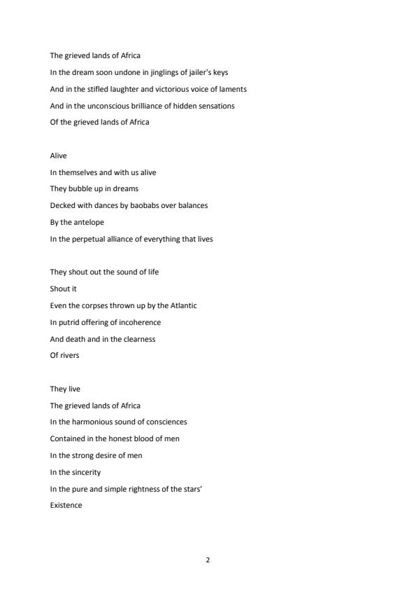 Critical Analysis of Modern African Poetry 12295