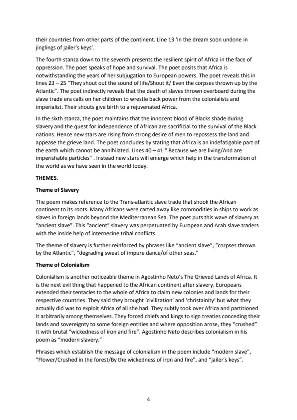 Critical Analysis of Modern African Poetry 12295